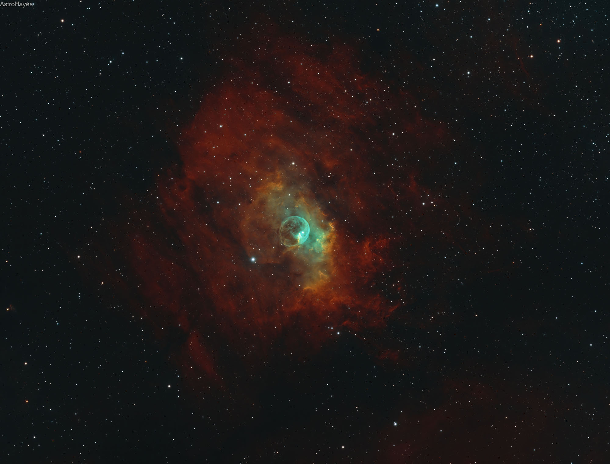 NGC7635 - Bubble Nebula in SHO